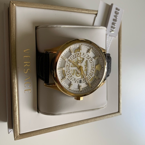 SOLD - VERSACE AIAKOS SPECIAL WATCH IN BROWN 44mm - Picture 6 of 16